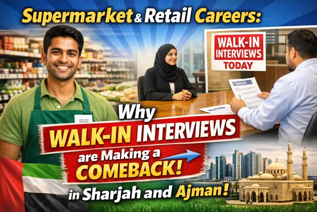 Supermarket & Retail Careers: Why Walk-In Interviews Are Making a Powerful Comeback in Sharjah & Ajman